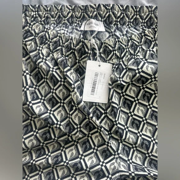 Marine Serre Zephyr Diamond-pattern Moon Pants sz Large - Picture 4 of 6
